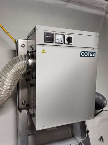 Cotes dehumidifier CR100 installed in onshore wind turbine