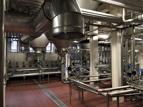 Inside Flensburger Brauerei production