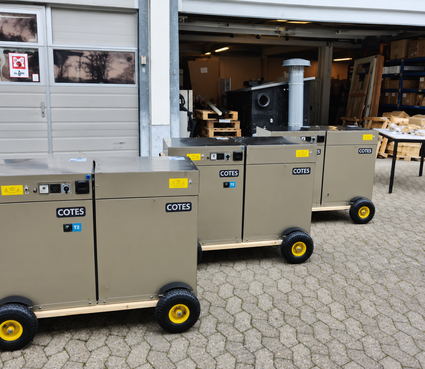 COTES Dehumidifiers Outside Warehouse