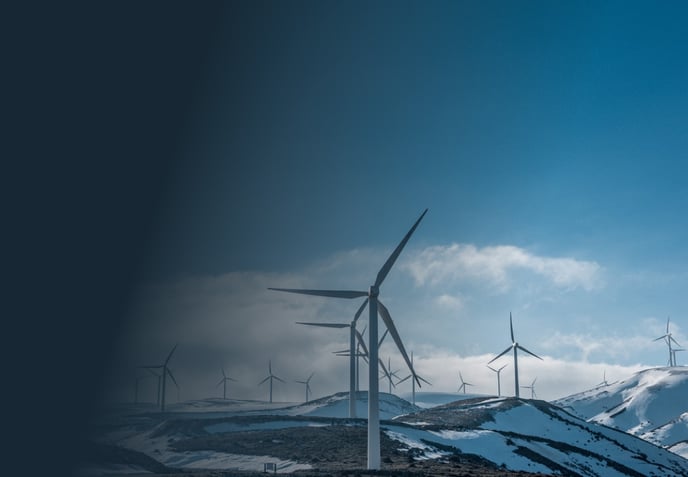 Wind turbines - stock image