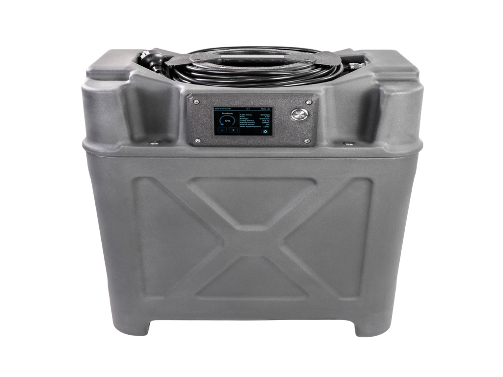 Cotes X1 drying turbine for screed insulation drying and flat roof drying, front top view